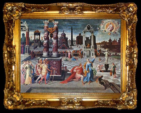 framed  Antoine Caron Augustus und die Sibylle von Tibur, ta009-2